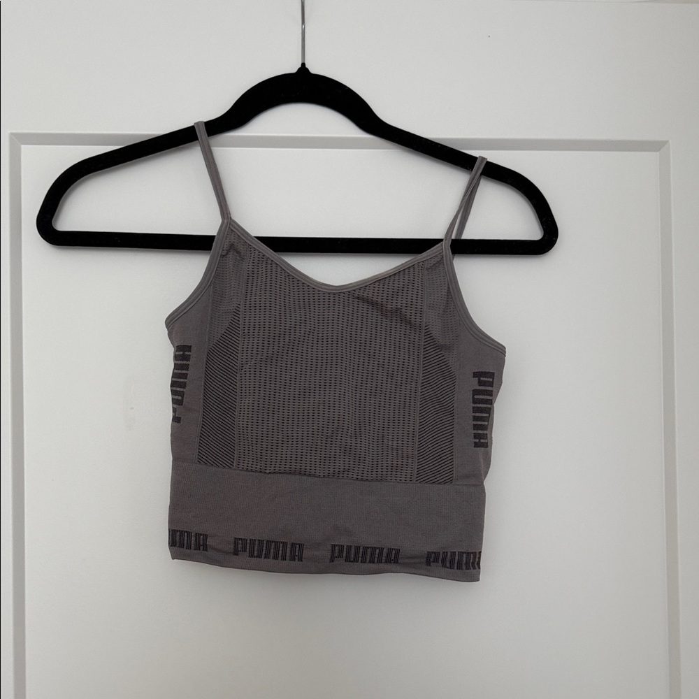 Puma Charcoal Strappy Crop Top